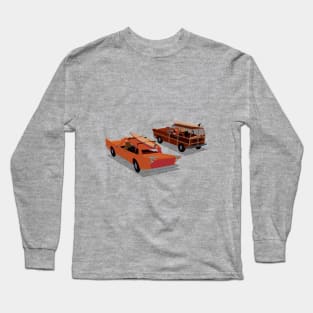 Gone Surfing Vintage Cars & Surfboards Long Sleeve T-Shirt